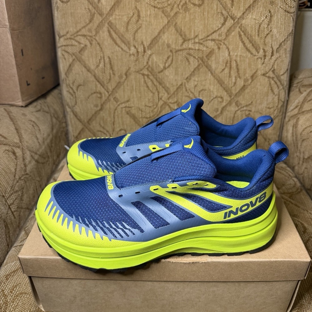 Inov-8 TrailFly Max 001279-BLLMBK Mens Blue Synthetic Athletic Hiking Shoes 12 M